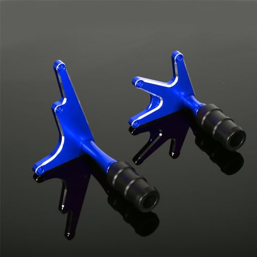 Monkey 125 Frame Sliders Falling Crash Protector Compatible with Monkey 125 2018-2021 CNC Motorcycle Fairing Guard Crashpads Protector (Blue) - color: Blue