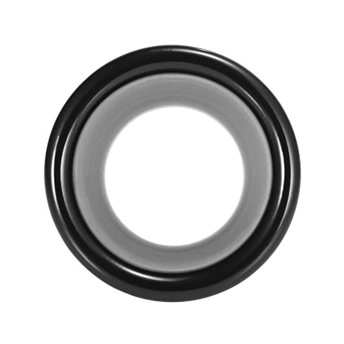 X AUTOHAUX 2.5 Inch Aluminum Bellmouth Adapter Air Inlet Decorative Cover - color: Black