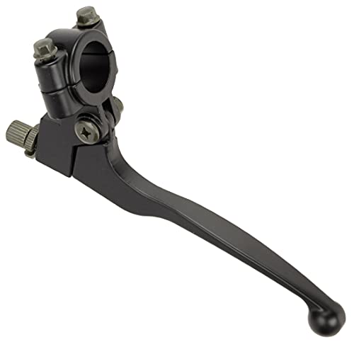 FVRITO 7/8" Left 22mm Universal Clutch Brake Handle Lever Perch for XR80 XR100 CRF70 CRF80 SSR Apollo TTR 125cc SR125 Coolster Roketa Baja CT200U-EX CT200U Pit Dirt Motor Bike Motocross Parts Black