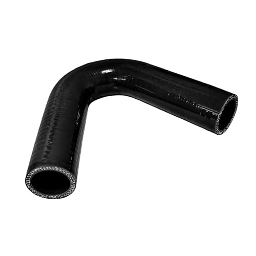 ID 1.5 inch 135 Degree Elbow Silicone Coupler Hose 6" Leg Length - color: Black, size: ID: 1.5" (38mm)