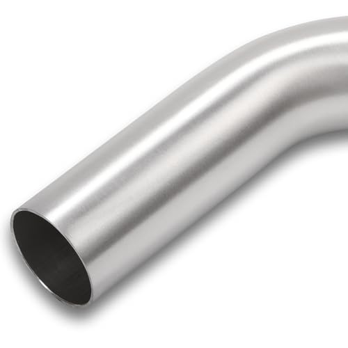 180 Degree Elbow 1.75 Inch 45mm OD Aluminum Intercooler Pipe Piping Air Intake Tube, 1.5D Radius, Brushed Finish - color: 180 Degree - 1PC, size: OD: 1.75" (45mm)