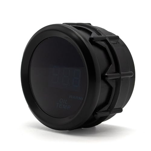 Car Digital Gauge 52mm Blue LED Automobile Meter… (Oil Temp 104-302F) - style: Oil Temp 104-302F