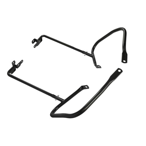 TCT-MOTORPARTS Saddlebag Bracket Guard Support Bar Fit For Harley CVO Street Road Glide 2023-2025; FLTRX FLHX Street Glide Ultra FLHXU - color: Black Style #3