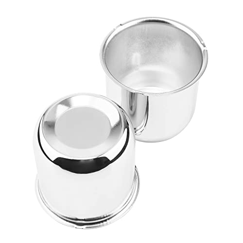 2Pcs 3.19" OD 3.17" H Push Through Trailer Wheel Center Cap for Rim - color: Chrome, size: 3.19" OD 3.17" H