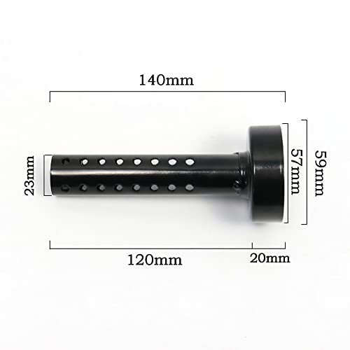 CYDZSW 2Pcs Universal Motorcycle Exhaust Muffler Silencer Insert Baffle Can Removable 60MM