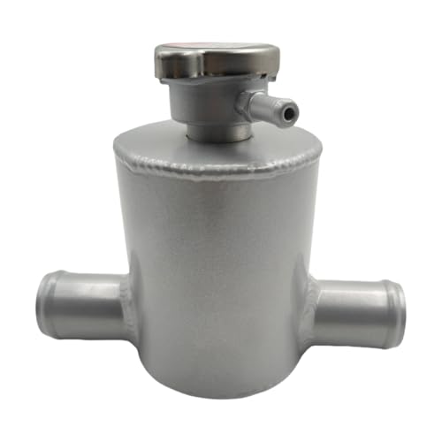 Universal 32mm Hose Filler Neck Aluminum Coolant Overflow Expansion Reservoir Tank With Cap