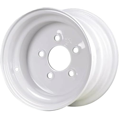 Premium Service 10x6 5 on 4.5 Steel Wheel - White