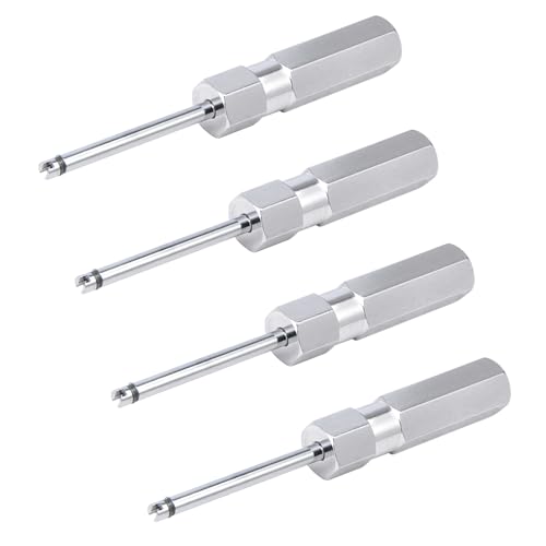 Valve Core Removal Tool 4Pcs Tire Valve Stem Remover Kit for Schrader