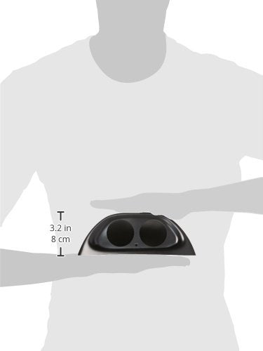 Auto Meter 10001 Gauge Works Dual Gauge Dash Pod, Black