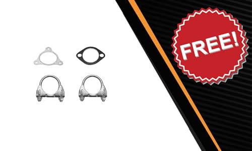 Exhaust Catalytic Resonator and Muffler System Kit Compatible with Chevy HHR 2006-2007 2.4L | EPA-Approved | Stainless Steel | Northeastern Exhaust | Includes Clamps and Gaskets