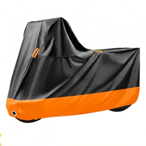 Motorcycle Cover, All-Weather Waterproof with Windproof & Dustproof Protection, 210D Oxford Fabric with Sealed Strip, Outdoor Protective Cover for Motorcycle/Electric Scooter