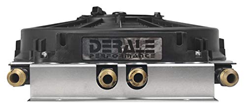 Derale 15220 Electra-Cool Remote Cooler Dual Circuit 2 in 1 Design , Black