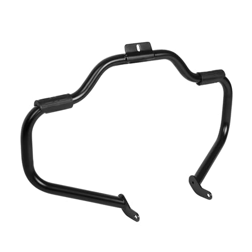 TCT-MT Engine Guard Mustache Crash Bar Fit for Harley Fat Boy FLSTF Heritage Softail Classic FLSTC 2000-2017; CVO Softail Deluxe FLSTNSE '14-15; FLST EFI FLSTI Fat Boy FLSTFSE2 2006 Black - color: Mustache Crash Bar-Black, size: For 2000-2017 Softail mode