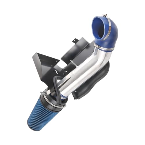 Cold Air Intake Kit Replacement For Silverado 1500 2500 Sierra 1999-2006 - color: Silver & Blue