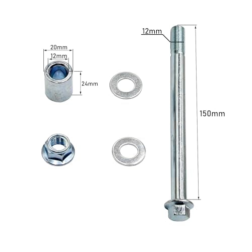 12mm 5.9" Front Rear Wheel Axle Bolt For CRF50 XR50 Chinese 50cc 70cc 110cc 125cc Dirt Pit Bike