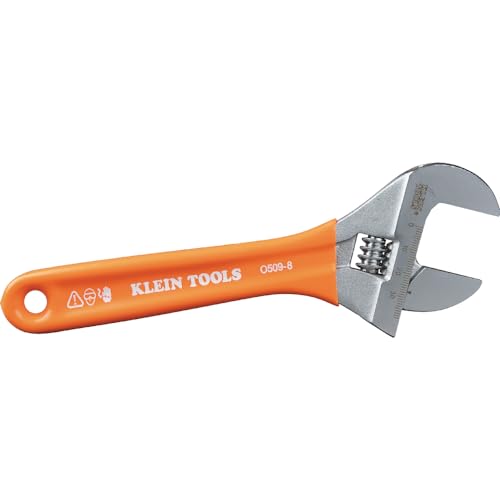 KLEIN TOOLS O5098 8-Inch Extra-Wide Adjustable Wrench - size: 8-Inch