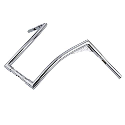 XMT-MOTO 18" Rise 1-1/4 Ape Hangers Handlebar Fit For Harley FLST FXST XL - color: Chrome, size: 18 INCH