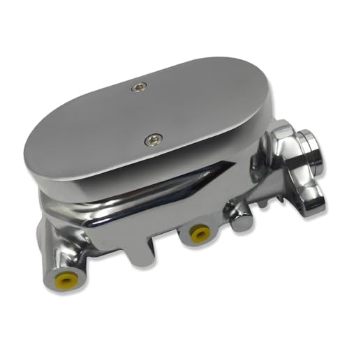 Chrome 9" Single Brake Booster & Smooth Master Cylinder 1 1/8" Bore - size: 9", style: Single Diaphragm