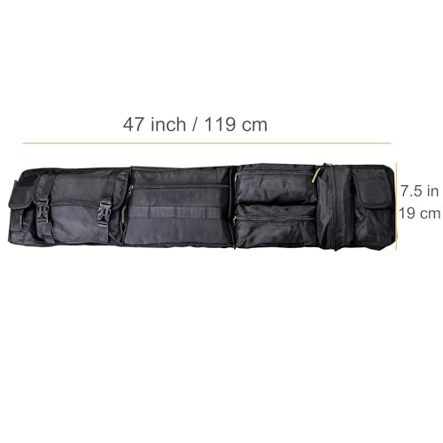 Larswon Heavy-Duty UTV Roll Cage Storage Bag Organizer - 7-Pocket Water Resistant Gear Bag Compatible with Polaris RZR, Can-Am, Honda Talon, Yamaha, ATV & Golf Carts Black - color: Black
