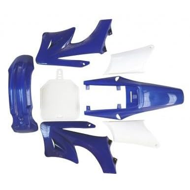 Complete Fender Body Plastic Fairing Kit for Apollo Orion Pit Dirt Bike 110cc 125cc 150cc (4Blue+3White)