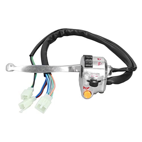 Motorcycle Handlebar Switch, Motorcycle Turn Signal Switch, 22mm Drum Brake Handle Bar Switch Motorcycle Multi-Function Handlebar Switch Button for Chinese Scooter