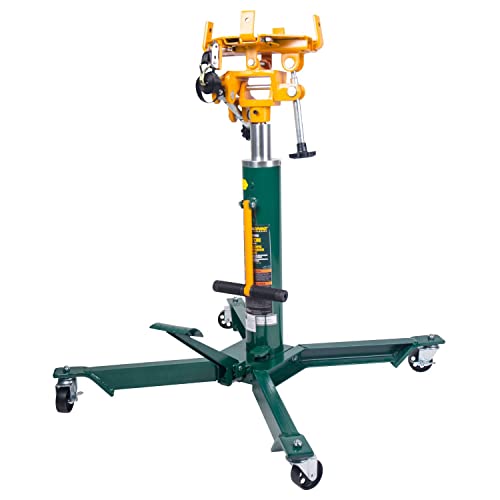 Omega Pro Hydraulic Transmission Jack - 2 Stage Telescopic Design with Foot Pump - 1000 lb. Capacity for Garage Shop (OP3606S)