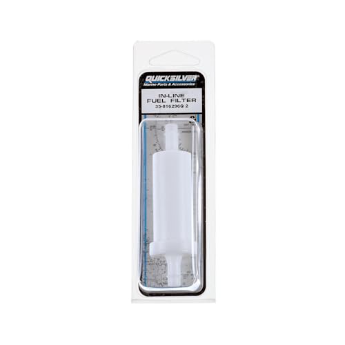 Quicksilver 816296Q2 해양 엔진 인라인 연료 필터, 바브 포함, 8mm(5/16인치) 연료 라인용
