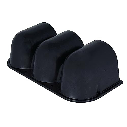 Black Universal 2" 52mm Triple 3 Hole Dash Gauge Console Dashboard Pod Holder - size: SHORT