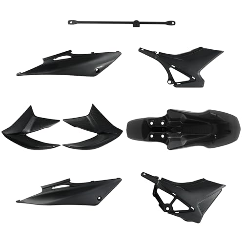Plastics Fairing Fender Kit for Dirt Bike Hawk 250 - color: Imitation Carbon Fiber