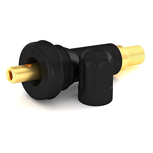 Universal TPMS Tire Pressure Monitoring System Tire Valve Stems Anti-explosion Snap in Tire Valve Stems Rubber and Metal (4 Pack)
