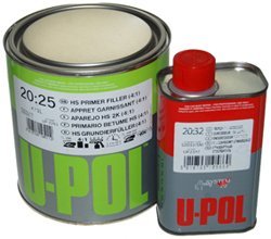 U-POL 1 Liter (Aprox. 1 Quart) (4.2 Voc) High Solids High Build Urethane Primer Kit with Fast (40 to 70 ºf) Temperature Hardener