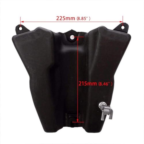 Plastic Fender Fairing Body Kit Set Tall Seat and Gas Fuel Tank and Mounting Bolts for CRF XR XR50 CRF50 110cc 125cc SSR Taotao Coolster Pit Dirt Bike Motorcycle (Black and White)
