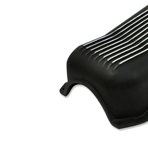 Finned Black Oil Pan for Chevy SBC 283 305 327 350 400 1980-1985 - color: Black, size: 1980-1985 SBC