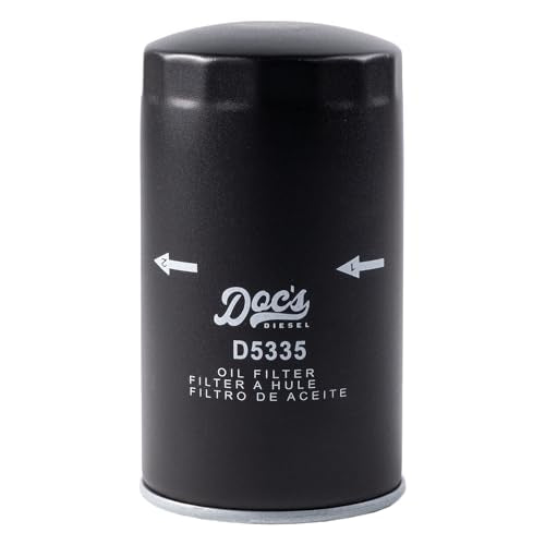 Doc's Diesel Oil Filter D5335 | Compatible with 1989-2024 RAM 6.7L Cummins 2500, 3500, 4500, 5500, RAM 5.9L Cummins 2500, 3500, 4500, 5500 1989-2007.5 | Replaces 05083285AA (Pack of 2) - size: 2-Pack