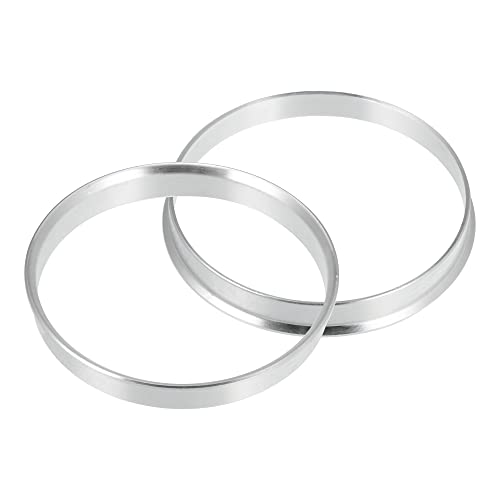 X AUTOHAUX 4pcs OD 70.6mm to ID 68.1mm Aluminium Alloy Car Hub Centric Rings Wheel Bore Center Spacer - size: 68.1mm