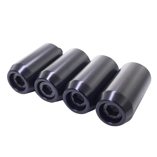 Black 2pcs Motorcycle Crash Bar Guard Ball Engine Guard Collision Protector Lever Head Fit for Harley