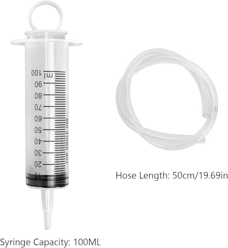 Motorcycle Brake Bleed Kit 100ml Syringe 50cm Hose Maintenance Tool