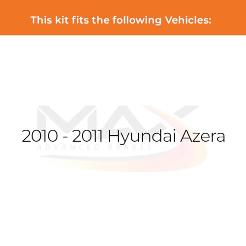 Max Advanced Brakes Front & Rear Brake Kit For Hyundai Azera - color: ValueMAX, size: KT1007