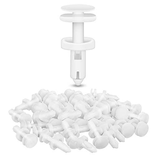 Nilight 40PCS Nylon Front Bumper Push-Type Retainer Clips-91503-SZ3-003 - color: 50 Clips 7mm