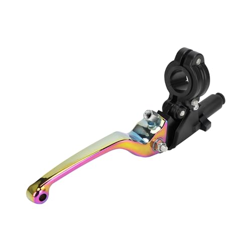 JFG RACING Motorcycle Brake Clutch Lever 7/8" 22mm Folding Levers Aluminum Alloy Universal for CRF50 KLX SSR TTR 110 125 150 200 250cc Dirt Pit Bike ATV Mini Bike Quenching - color: Quenching
