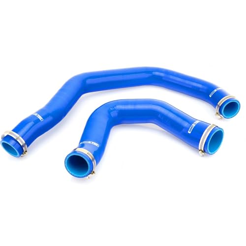 Radiator Coolant Silicone Hose Kit Upper and Lower 2Pcs, Fit for Dodge Ram 2500 3500 1994-1998 5.9L Diesel Engine (Blue) - color: Blue