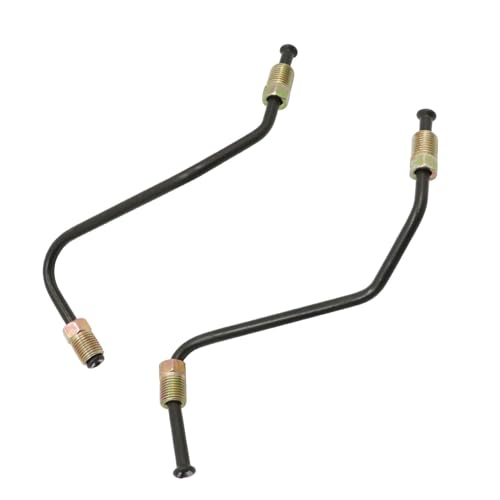 FZJDSD Front Brake Caliper Line Kit Pair Compatible with 2007-2014 Toyota Tundra 4WD, Left & Right Hydraulic Brake Flex Hose Set, DOT Compliant Steel Brake Lines, Caliper to Hard Line