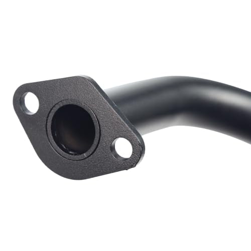 Black performance 212cc Mini Bike Exhaust Pipe With Female Thread - color: Black