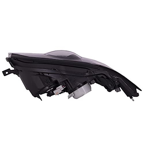 PERDE Headlight Halogen Set Black Housing With Clear Lens Compatible With Subaru Legacy 2008-2009