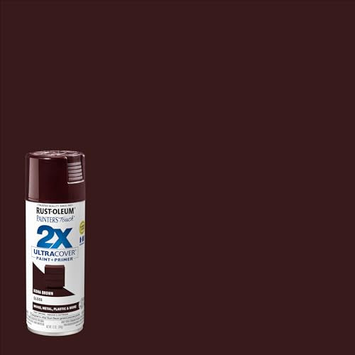 Rust-Oleum Painter's Touch 2X Ultra Cover Spray Paint, Gloss Kona Brown