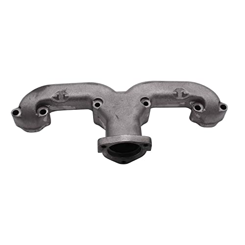 1 SET SHLPDFM Ground smooth Plain Rams Horn Exhaust Manifolds WITH all gaskets and hardware Compatible with Small Block Chevy SBC 283 305 327 350 400