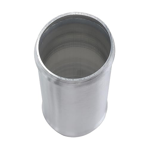 AC PERFORMANCE OD 2.25" Aluminum Tube Hose Joiner 2PCS with Clamps - size: 2.25" (57mm) - 2PCS