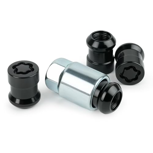 Wheel Lock Lug Nut Set, Black-Chromed, Short Type 08W42S2A100