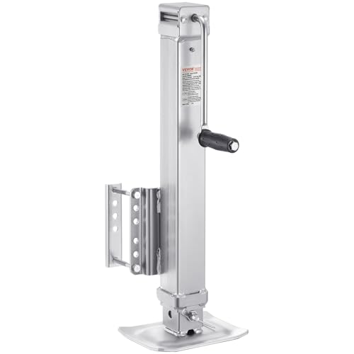 VEVOR Heavy Duty Swivel Trailer Jack, 8000 lbs Static Load Capacity, 28.5" Lift Jack Stand with Handle for RV, Horse, Utility, and Yacht Trailers - size: 8000lbs