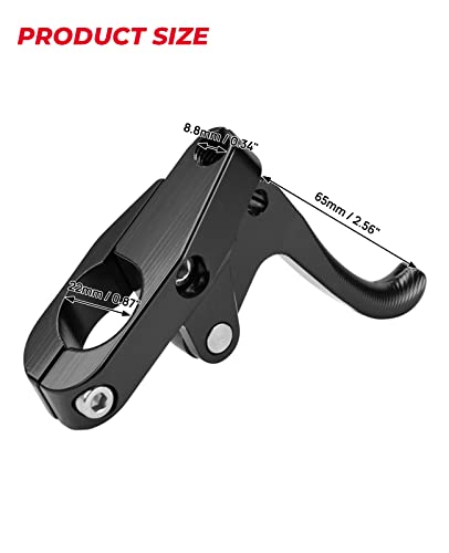 KEMIMOTO Finger Throttle, Compatible with Wave Runner Jet Ski Sliver Black Aluminum Alloy - color: Black